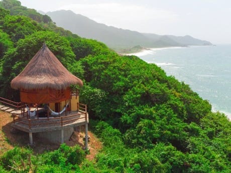 Aussicht Ecohabs Tayrona Nationalpark